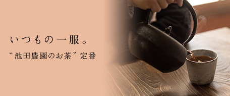 いつもの一服。“池田農園のお茶”定番